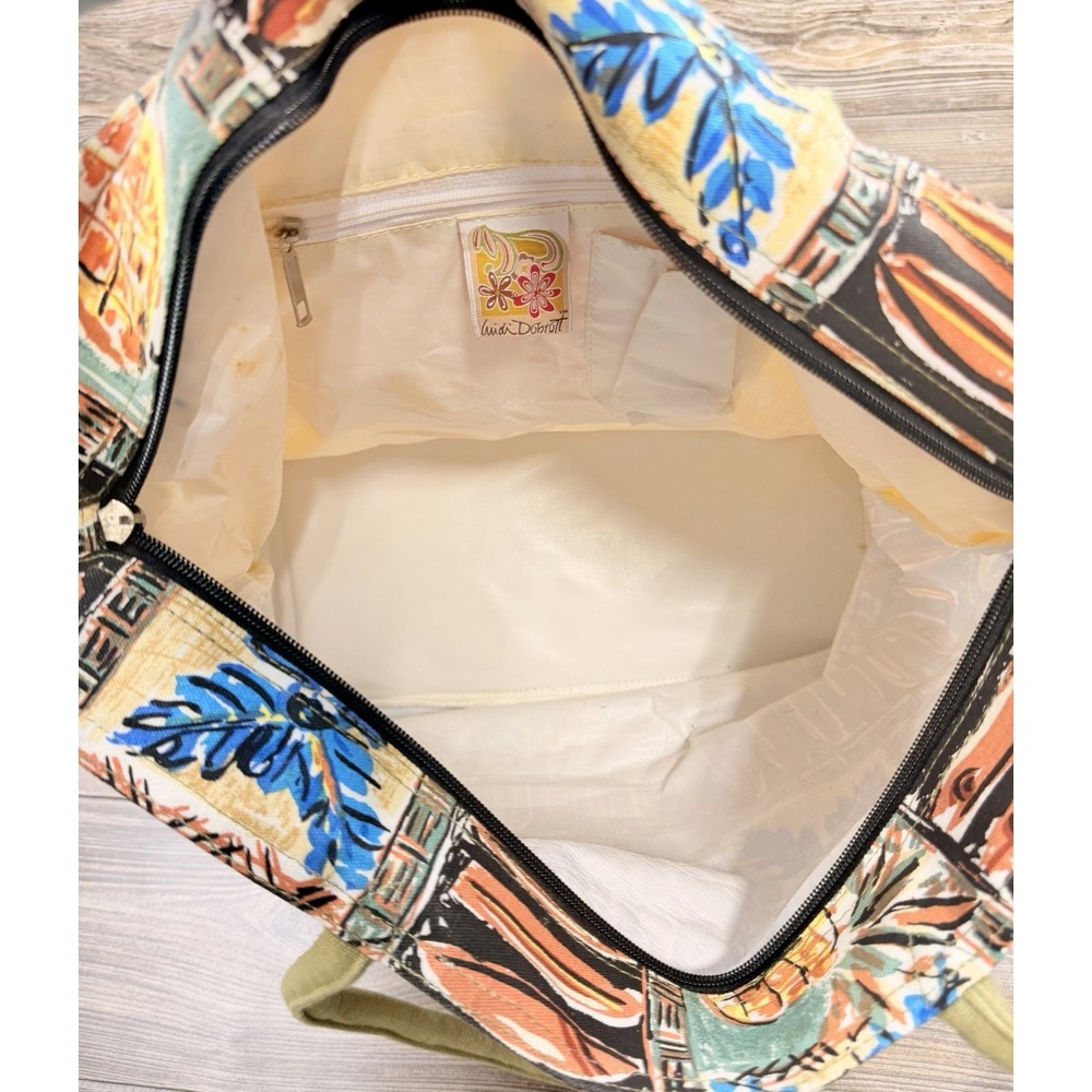 Women's Sun N Sand Lindi Dobrott Beach Bag Pineapple Coastal Tropical Resort - Picture 11 of 16